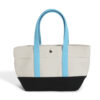 CaBas N°1 Tote small (White/ Turquoise)
