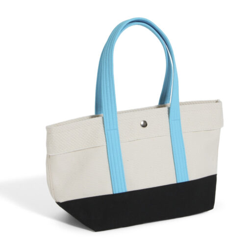 CaBas N°1 Tote small (White/ Turquoise)